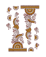 Festival temporary tattoo sheet