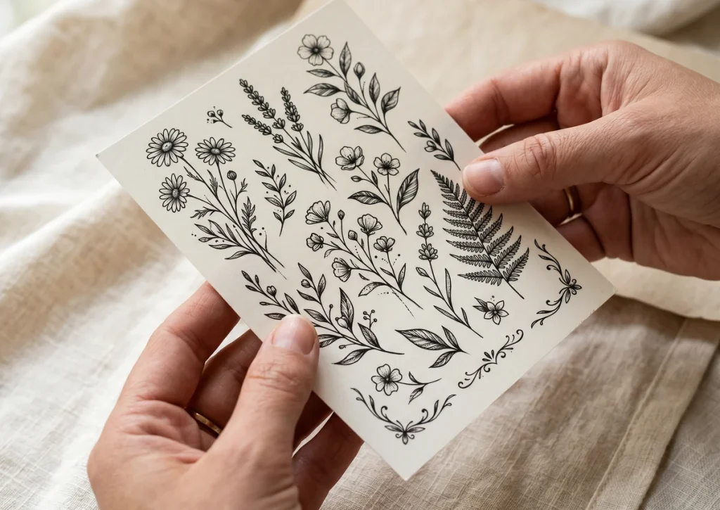 Clear product visibility for temporary tattoos