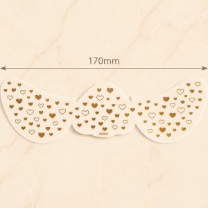 Full sheet of tiny heart and star face temporary tattoo designs