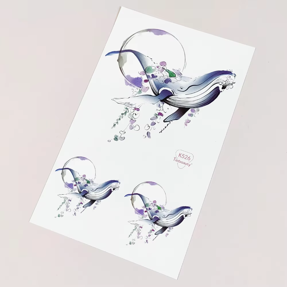 Watercolor bird sheet with flowing blue accents and gentle artistic linework.