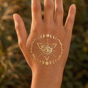 Printed temporary tattoo application and ingredient instruction card