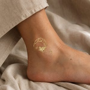 Printed temporary tattoo application and ingredient instruction card