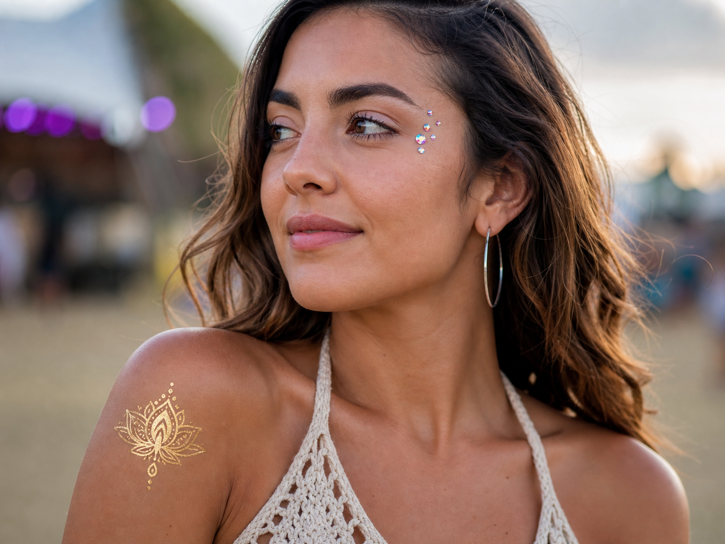 Temporary Tattoos vs Face Gems for Festivals: How They Look, Feel, and Work Together