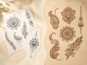 Water-Transfer Temporary Tattoos vs Henna