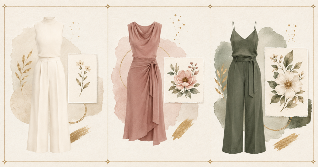 Three ways to style floral temporary tattoos by outfit detail level